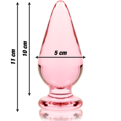 NEBULA SERIES BY IBIZA - MODEL 4 PINK CRYSTAL PLUG 11 CM -OR- 5 CM