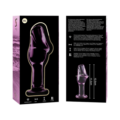 NEBULA SERIES BY IBIZA - MODELO 6 PLUG CRISTAL TRANSPARENTE 12.5 CM -O- 4 CM
