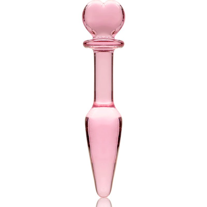 NEBULA SERIES BY IBIZA - MODEL 7 PINK GLASS PLUG 13.5 CM -O- 3 CM