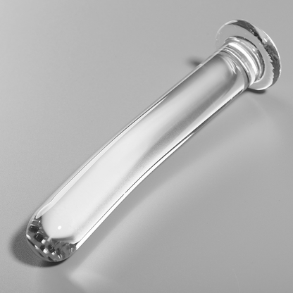 NEBULA SERIES BY IBIZA - MODEL 8 TRANSPARENT GLASS DILDO 14.5 CM -O- 2 CM