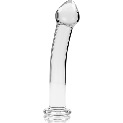 NEBULA SERIES BY IBIZA - MODEL 11 TRANSPARENT GLASS DILDO 16 CM -OR- 3 CM