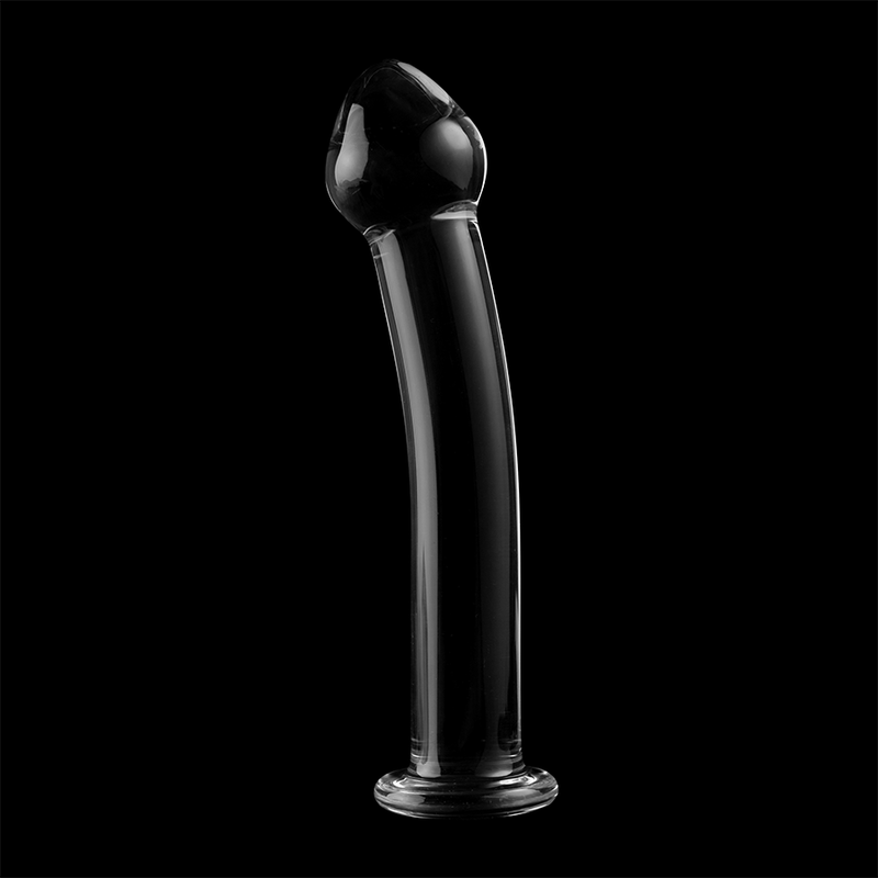 NEBULA SERIES BY IBIZA - MODEL 11 TRANSPARENT GLASS DILDO 16 CM -OR- 3 CM