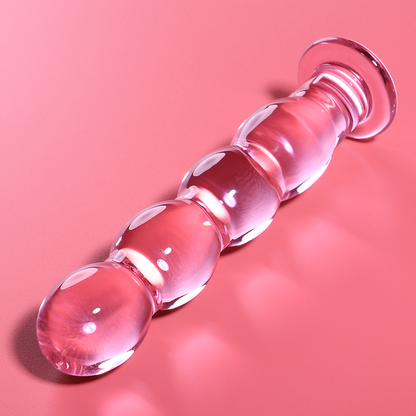 NEBULA SERIES BY IBIZA - MODEL 10 PINK CRYSTAL DILDO 16.5 CM -OR- 3.5 CM