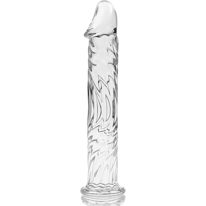 NEBULA SERIES BY IBIZA - MODEL 12 TRANSPARENT GLASS DILDO 17 CM -OR- 3.5 CM