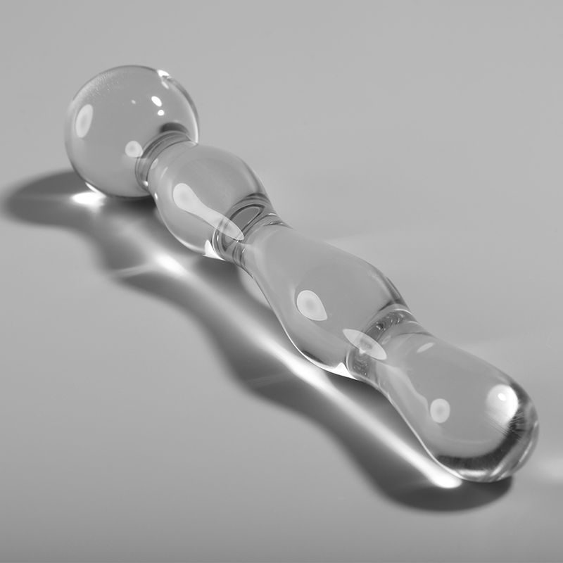 NEBULA SERIES BY IBIZA - MODEL 13 TRANSPARENT GLASS DILDO 18 CM -OR- 3.5 CM