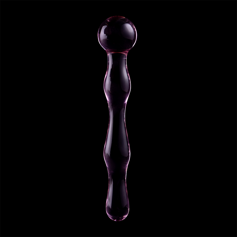 NEBULA SERIES BY IBIZA - MODELO 13 DILDO CRISTAL ROSA 18 CM -O- 3.5 CM
