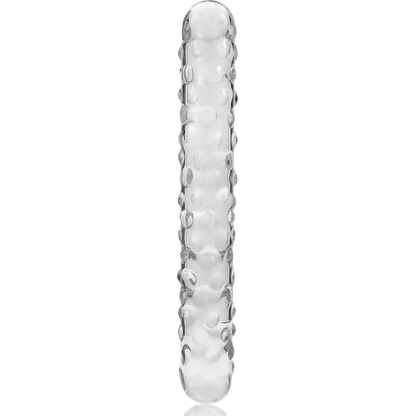 NEBULA SERIES BY IBIZA - MODEL 15 TRANSPARENT GLASS DILDO 18.5 CM -OR- 3 CM