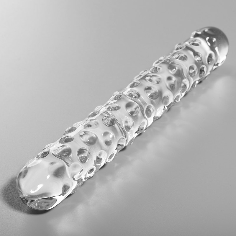 NEBULA SERIES BY IBIZA - MODEL 15 TRANSPARENT GLASS DILDO 18.5 CM -OR- 3 CM