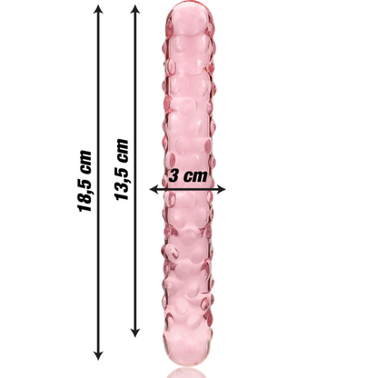 NEBULA SERIES BY IBIZA - MODELO 15 DILDO CRISTAL TRANSPARENTE 18.5 CM -O- 3 CM