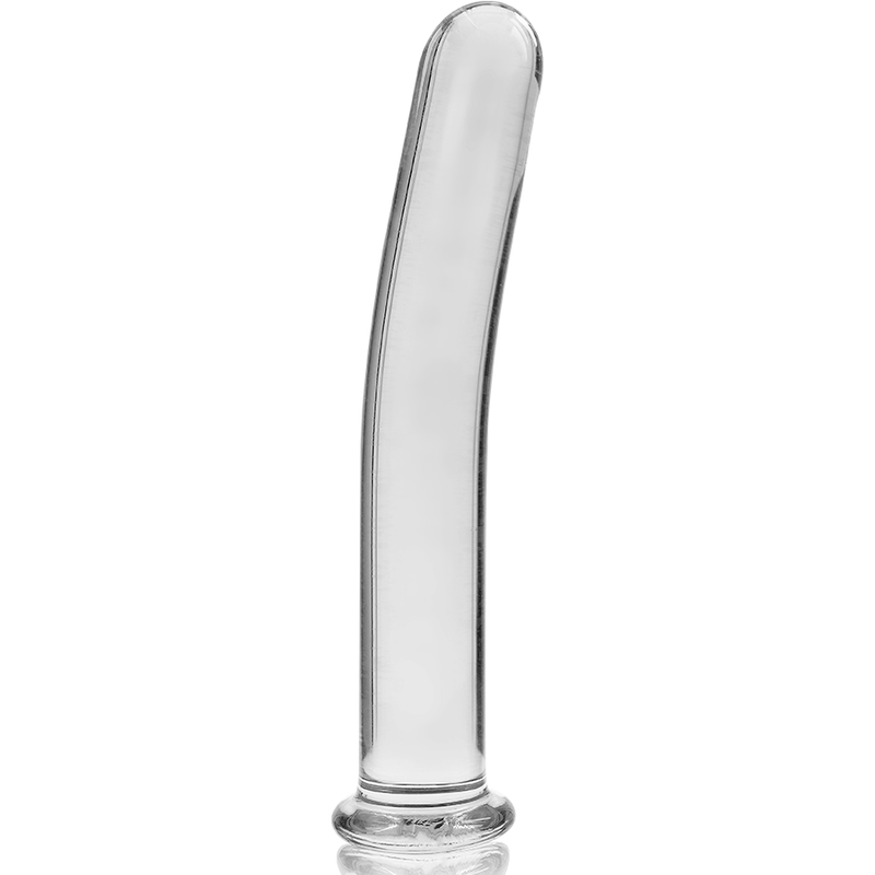 NEBULA SERIES BY IBIZA - MODEL 17 TRANSPARENT GLASS DILDO 18.5 CM -OR- 3 CM