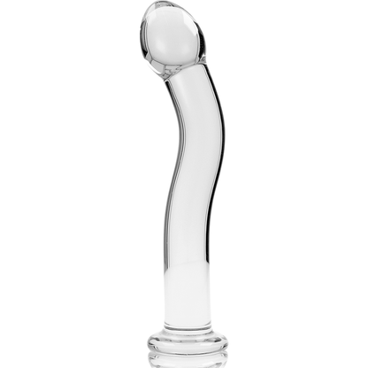 NEBULA SERIES BY IBIZA - MODELO 18 DILDO CRISTAL TRANSPARENTE 18.5 CM -O- 3.5 CM