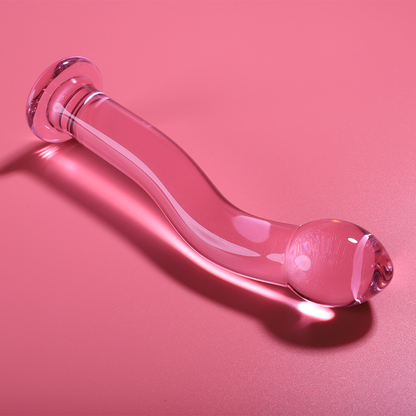 NEBULA SERIES BY IBIZA - MODEL 18 PINK CRYSTAL DILDO 18.5 CM -OR- 3.5 CM