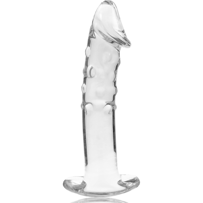 NEBULA SERIES BY IBIZA - MODEL 19 TRANSPARENT GLASS DILDO 18.5 CM -OR- 4 CM