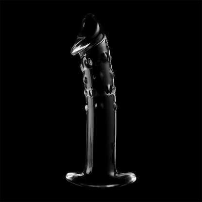NEBULA SERIES BY IBIZA - MODEL 19 TRANSPARENT GLASS DILDO 18.5 CM -OR- 4 CM