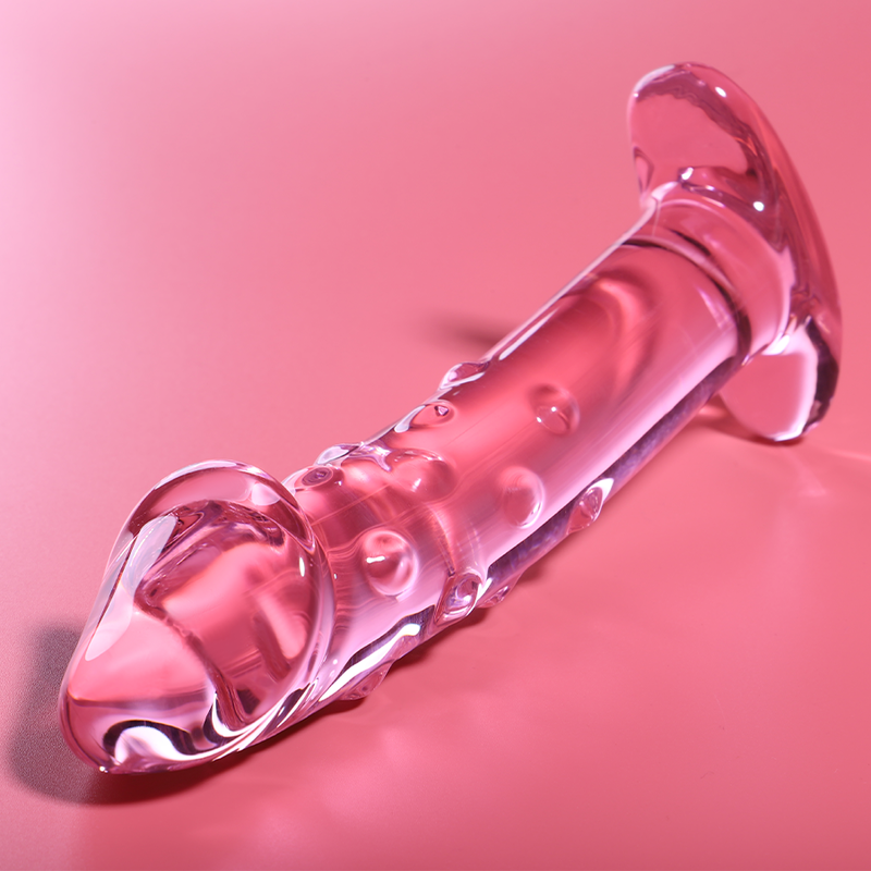 NEBULA SERIES BY IBIZA - MODEL 19 PINK CRYSTAL DILDO 18.5 CM -OR- 4 CM