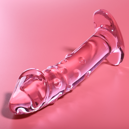 NEBULA SERIES BY IBIZA - MODEL 19 PINK CRYSTAL DILDO 18.5 CM -OR- 4 CM