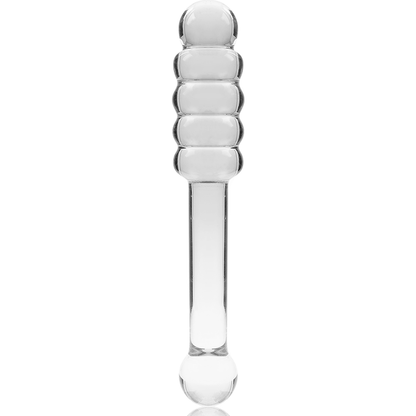 NEBULA SERIES BY IBIZA - MODEL 20 TRANSPARENT GLASS DILDO 20.5 CM -OR- 3 CM