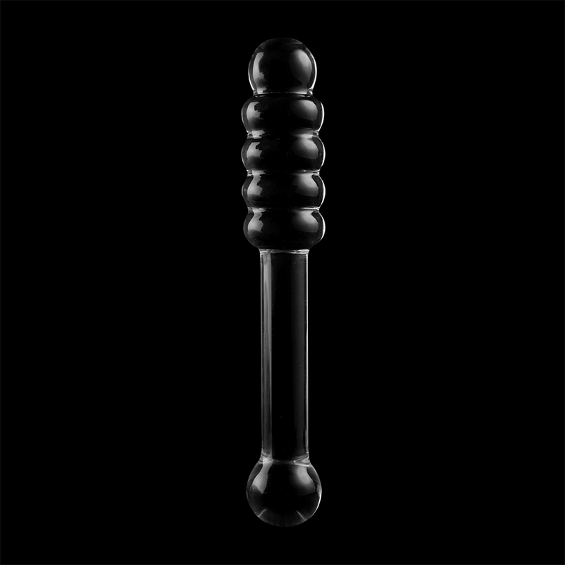 NEBULA SERIES BY IBIZA - MODEL 20 TRANSPARENT GLASS DILDO 20.5 CM -OR- 3 CM