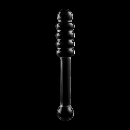 NEBULA SERIES BY IBIZA - MODEL 20 TRANSPARENT GLASS DILDO 20.5 CM -OR- 3 CM