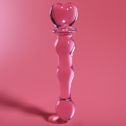 NEBULA SERIES BY IBIZA - MODEL 21 PINK CRYSTAL DILDO 20.5 CM -OR- 3.5 CM