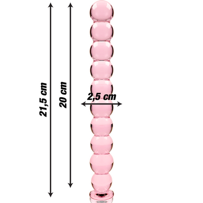 NEBULA SERIES BY IBIZA - MODELO 22 DILDO CRISTAL TRANSPARENTE 21.5 CM -O- 2.5 CM