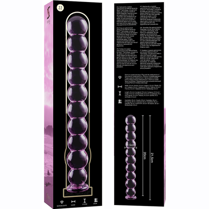NEBULA SERIES BY IBIZA - MODEL 22 PINK CRYSTAL DILDO 21.5 CM -O- 2.5 CM