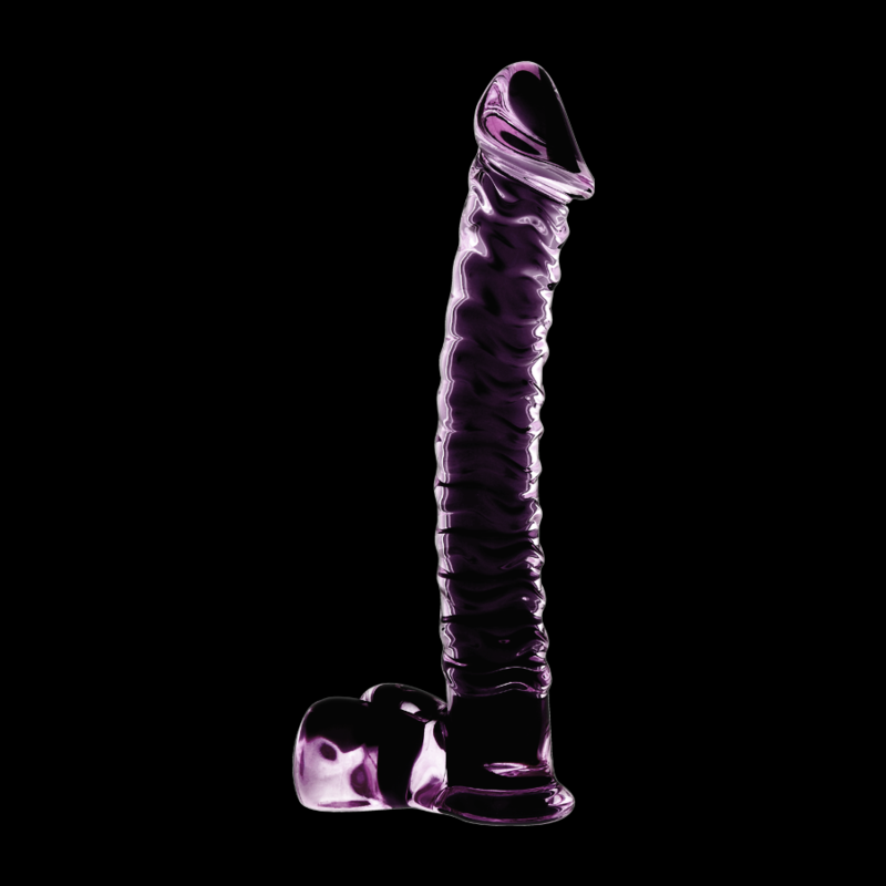 NEBULA SERIES BY IBIZA - MODEL 23 PINK CRYSTAL DILDO 21.5 CM -OR- 4 CM