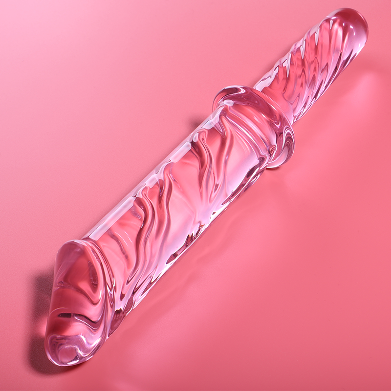 NEBULA SERIES BY IBIZA - MODEL 24 PINK CRYSTAL DILDO 28.5 CM -OR- 5 CM