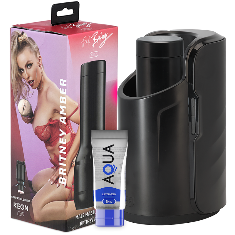 KIIROO - PACK KEON + FEEL BRITNEY AMBER + LUBRICANT AQUA QUALITY 50 ML