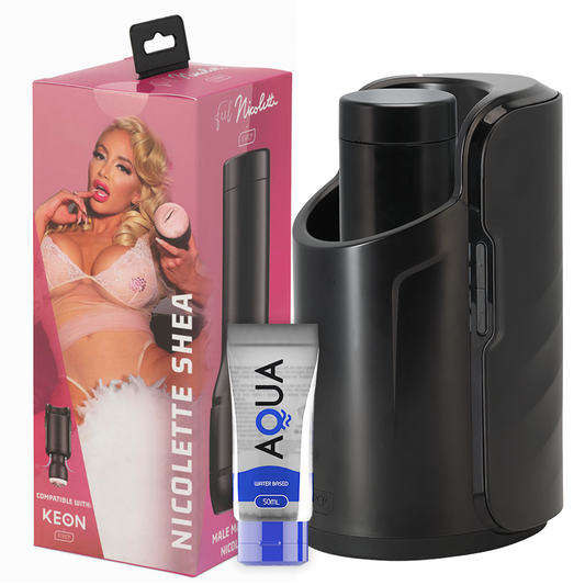 Kiiroo - Keon + Feel Nicolette Shea Stroker + Aqua Qualitat 50 Ml Lubricant