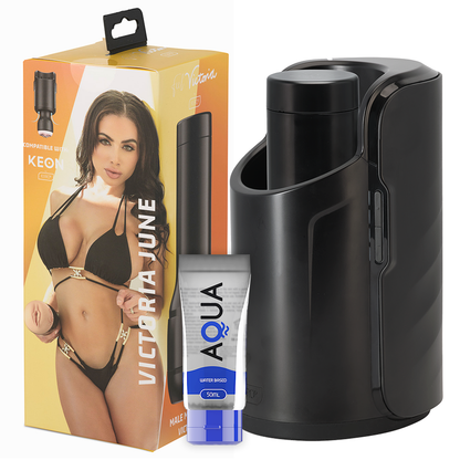 KIIROO - KEON + FEEL VICTORIA JUNE STRAKER + AQUA QUALITY LUBRICANT 50 МЛ