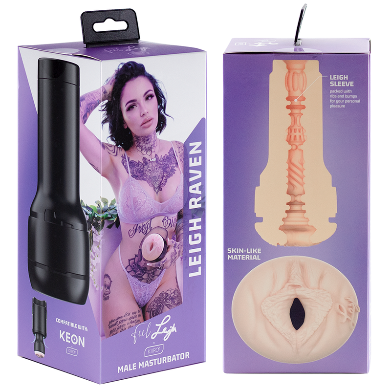 KIIROO - УПАКОВКА KEON + FEEL LEIGH RAVEN + AQUA QUALITY LUBRICANT 50 ML