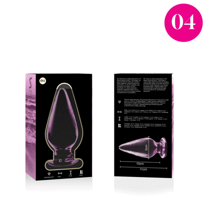 NEBULA SERIES BY IBIZA - MODEL 4 PINK CRYSTAL PLUG 11 CM -OR- 5 CM