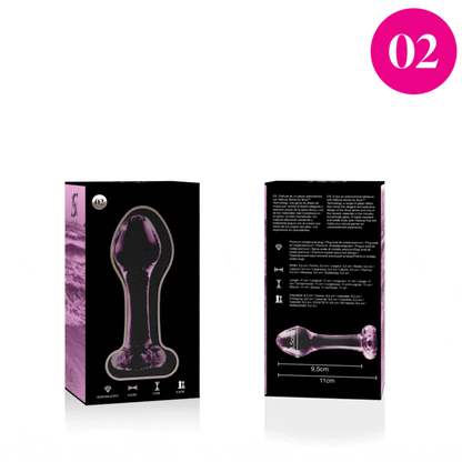 NEBULA SERIES BY IBIZA - MODELO 2 PLUG CRISTAL TRANSPARENTE 11 CM -O- 3.5 CM