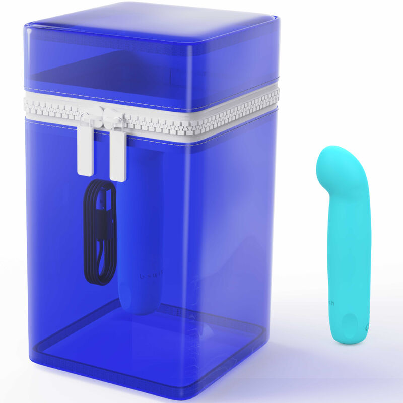 B SWISH - BCUTE CURVE INFINITE CLASSIC LIMITED EDITION RECHARGEABLE VIBRATOR BLUE SILICONE