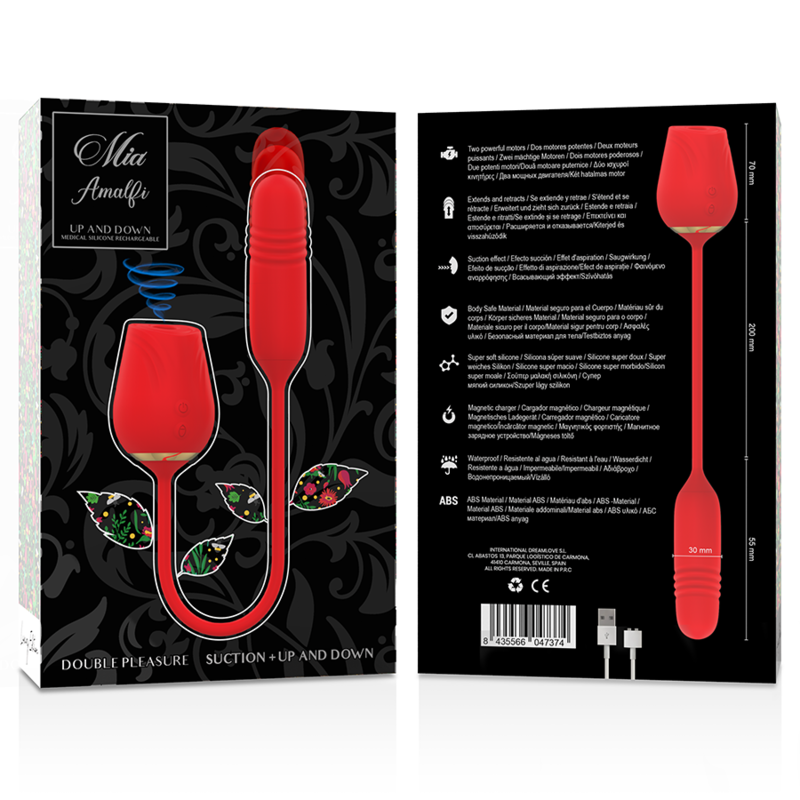 MIA - AMALFI DOBLE PLEASURE SUCCIONADOR + UP AND DOWN
