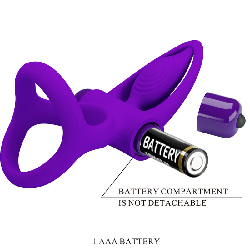 Pretty Love - Vibrador Ring 10 Vibrations Violet Silicona