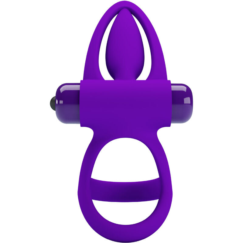 PRETTY LOVE - ANELL VIBRADOR 10 VIBRACIONS SILICONA VIOLETA