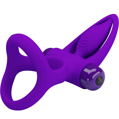 PRETTY LOVE - ANELL VIBRADOR 10 VIBRACIONS SILICONA VIOLETA