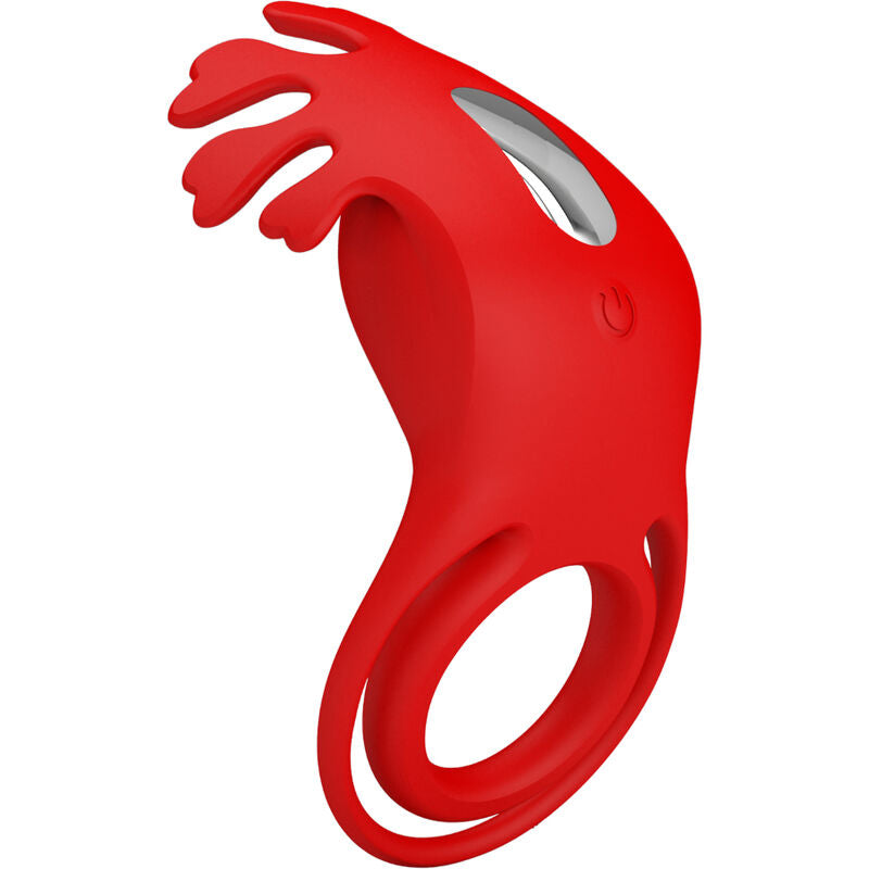 Pretty Love - Ruben Vibrador Ring 7 Vibrations Silicona Vermella