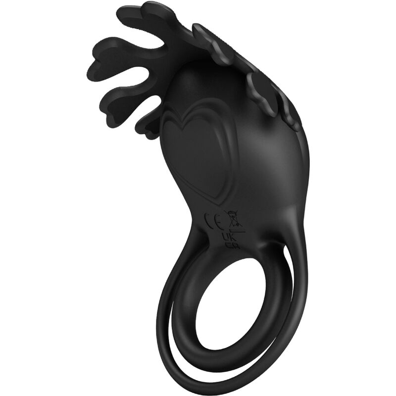 Pretty Love - Ruben Vibrador Ring 7 Vibracions de silicona negra
