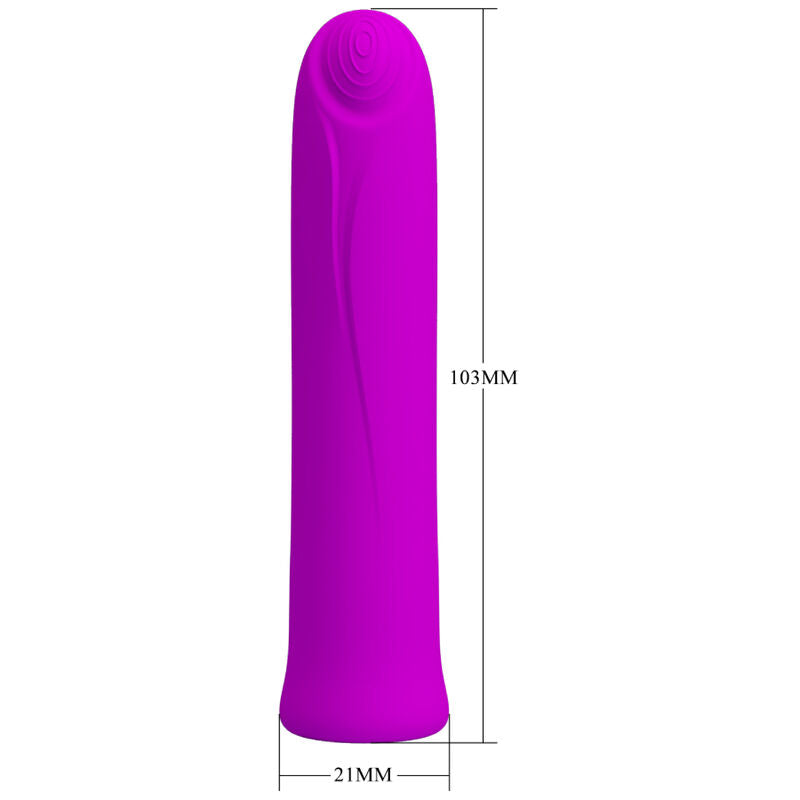 PRETTY LOVE - CURTIS MINI VIBRATOR SUPER POWER 12 VIBRATIONS SILICONE VIOLET