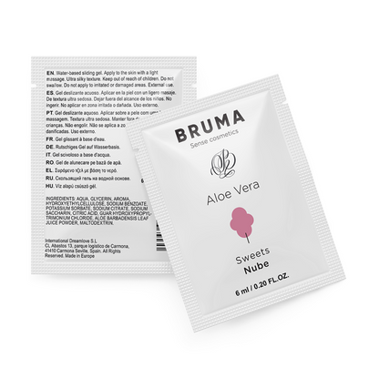 BRUMA - 6 ML GLIDING GEL WITH ALOE VERA COTTON CANDY FLAVOR