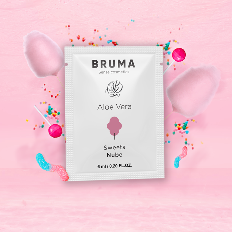 BRUMA - 6 ML GLIDING GEL WITH ALOE VERA COTTON CANDY FLAVOR