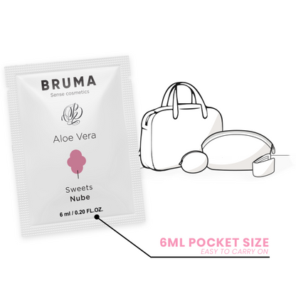 BRUMA - 6 ML GLIDING GEL WITH ALOE VERA COTTON CANDY FLAVOR