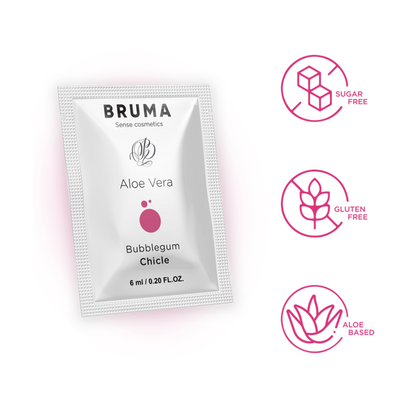 BRUMA - 6 ML GEL DESLIZANTE CON ALOE VERA SABOR A CHICLE