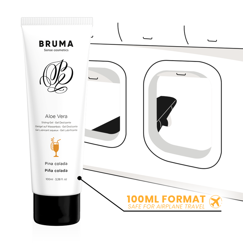 BRUMA - GEL LUBRIFICANTE COM ALOE VERA SABOR PIÑA COLADA 100 ML