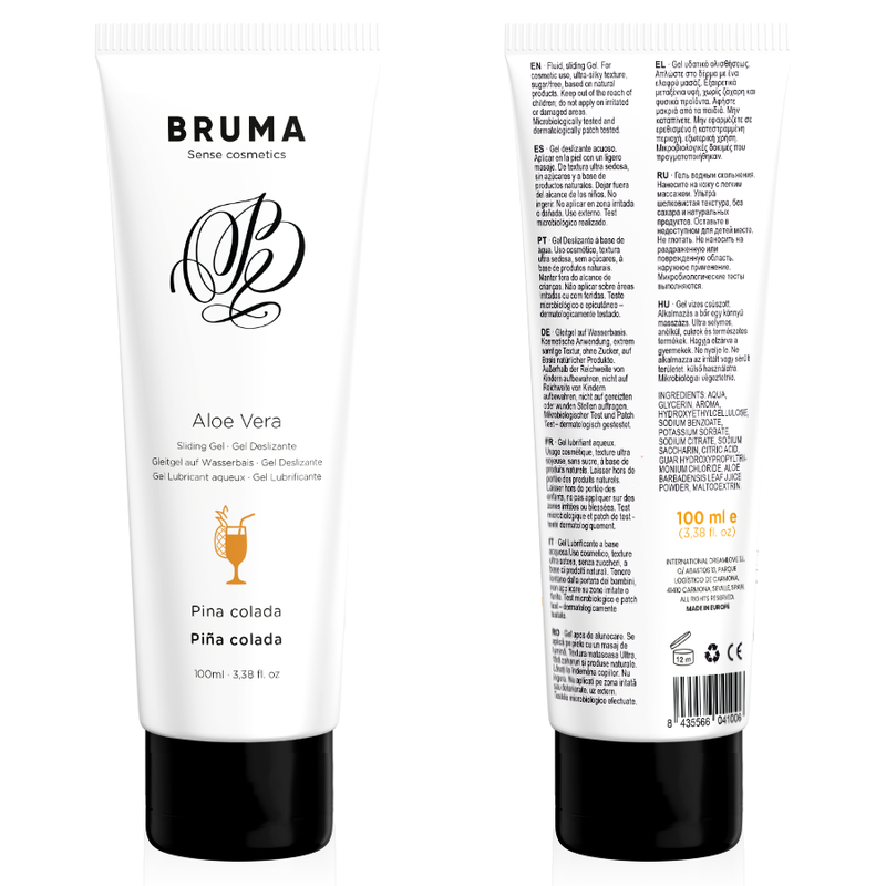 BRUMA - GEL LUBRIFICANTE COM ALOE VERA SABOR PIÑA COLADA 100 ML