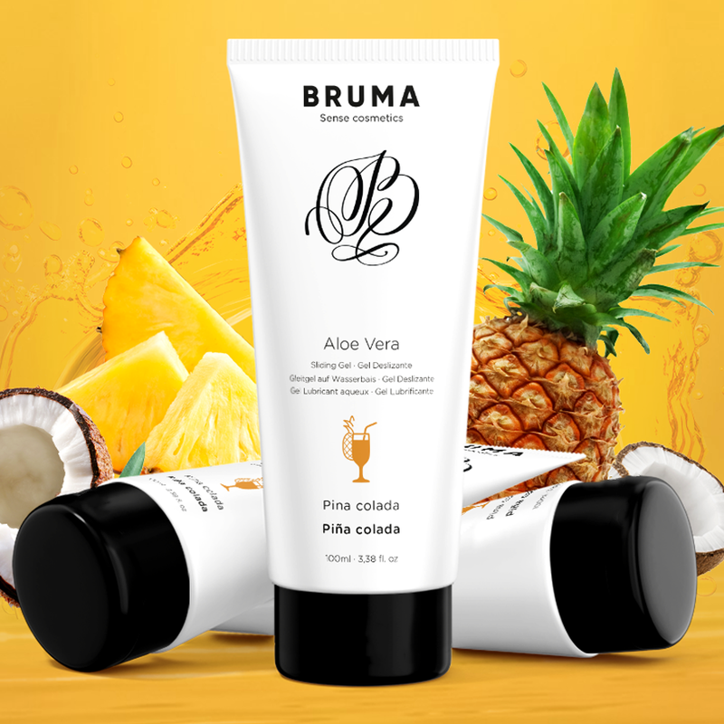 BRUMA - GEL LUBRIFICANTE COM ALOE VERA SABOR PIÑA COLADA 100 ML
