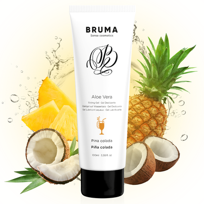 BRUMA - GEL LUBRIFICANTE COM ALOE VERA SABOR PIÑA COLADA 100 ML